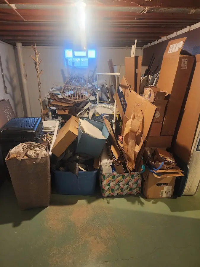 Roll-off dumpster container at job site for Construction Dumpster Rental in Hillcrest